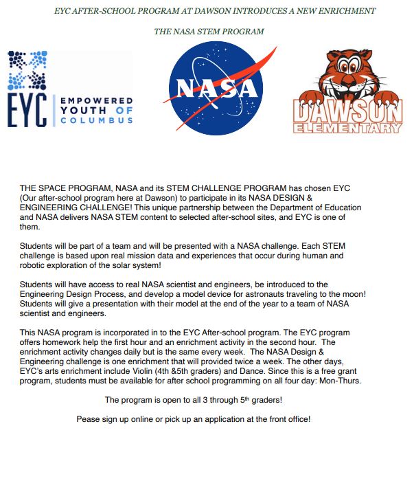 NASA flyer