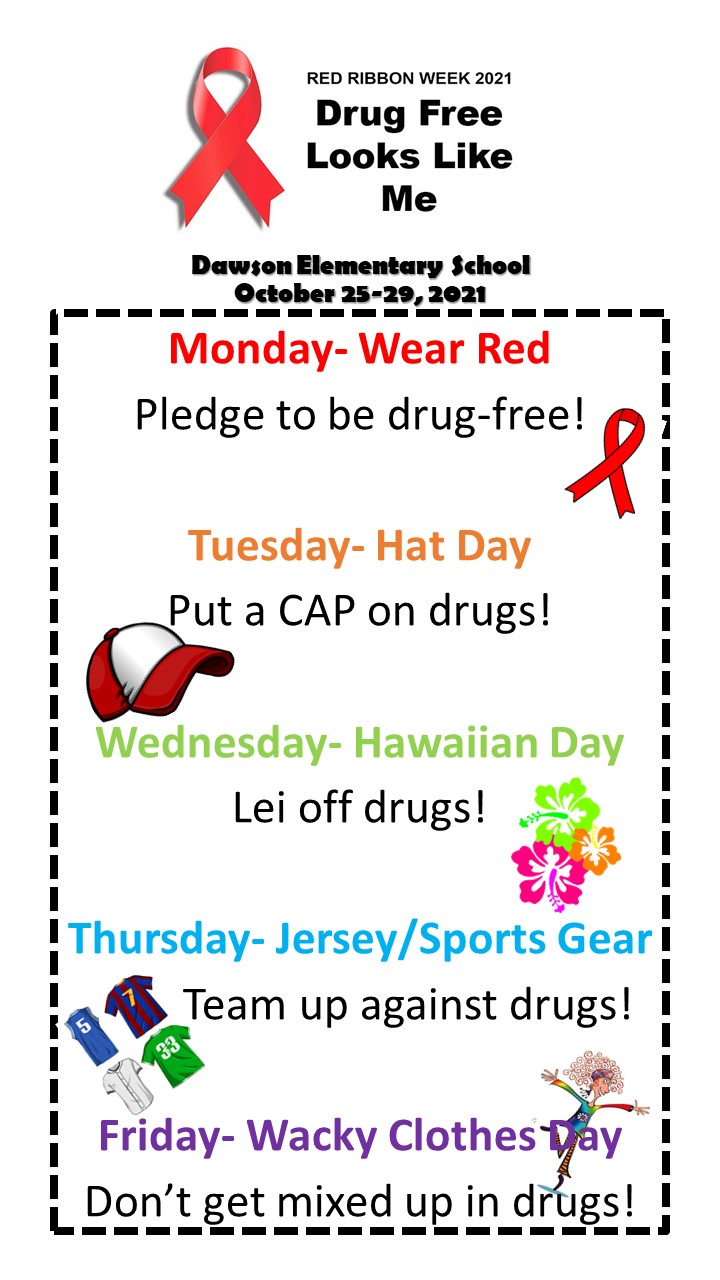 Red Ribbon Week Flyer 2021