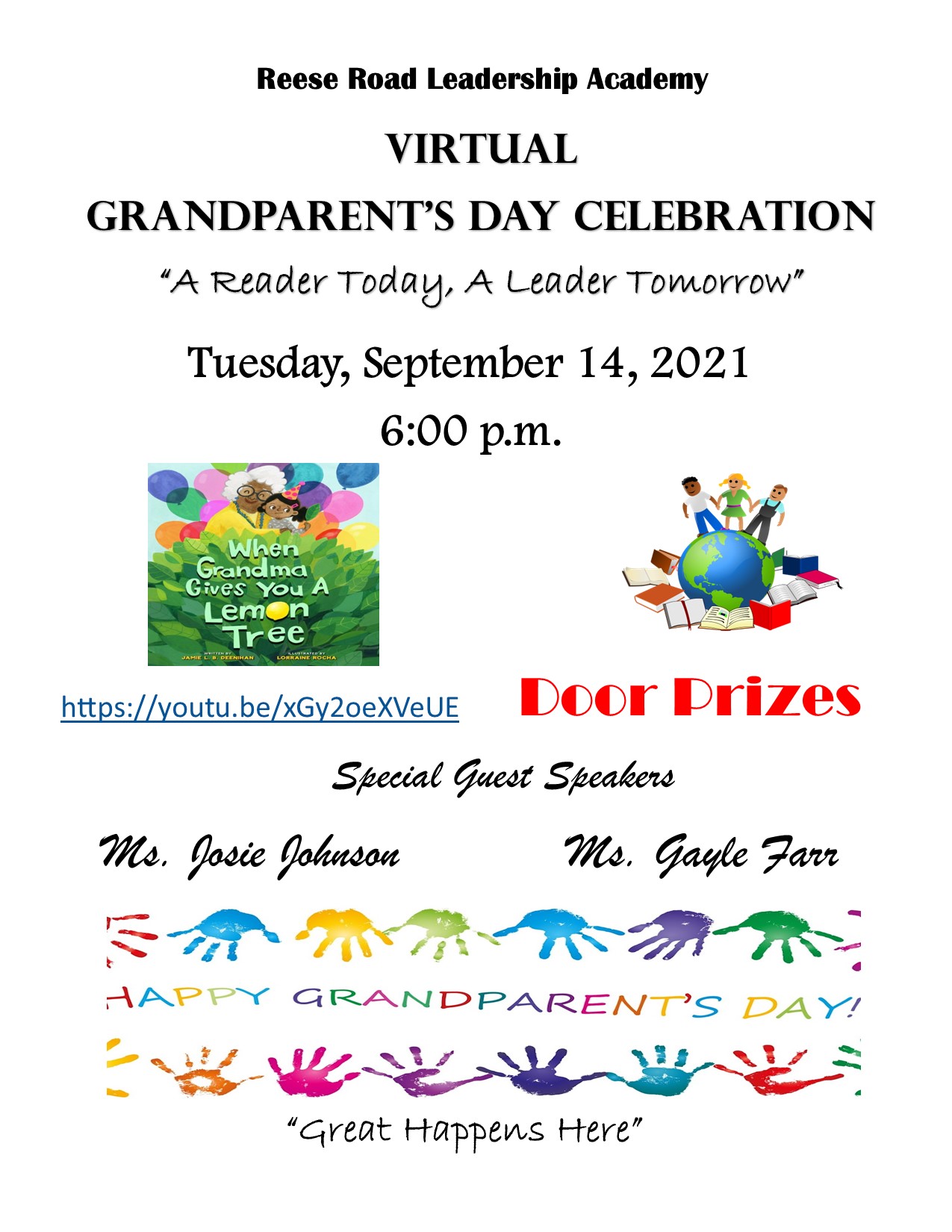 Grandparents Day Flyer RRLA