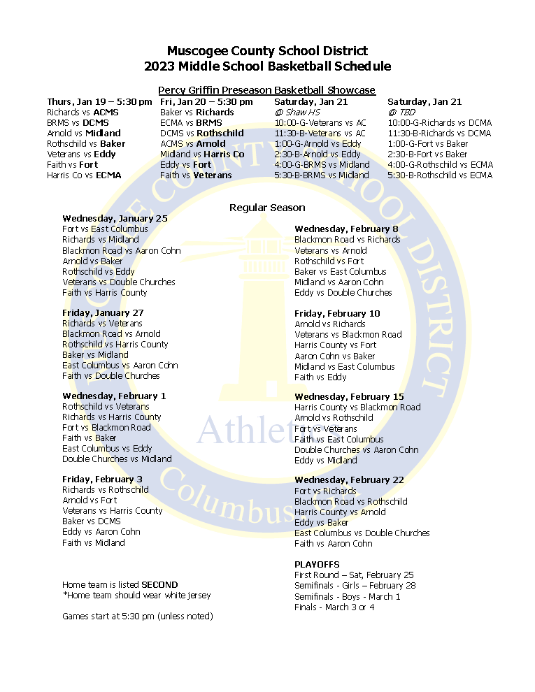 Basketball | Blackmon Road Middle School
