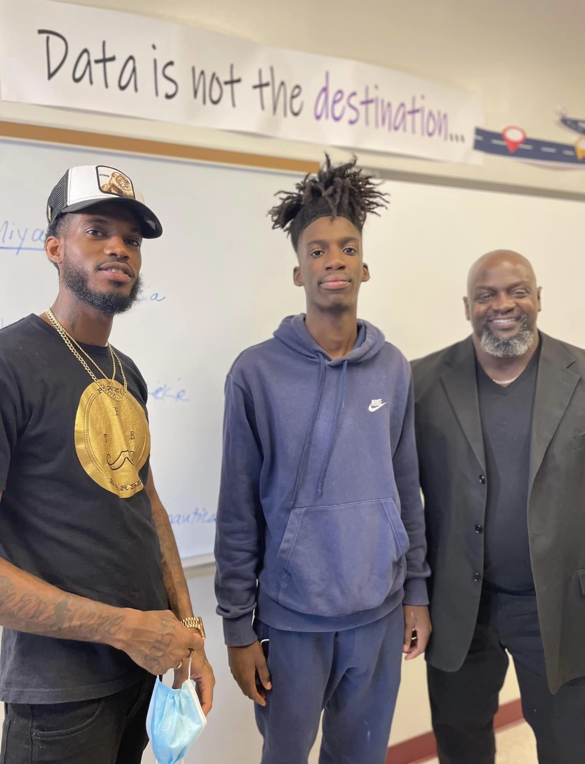 Carver students receiving free haircuts by the 2nd chance works program