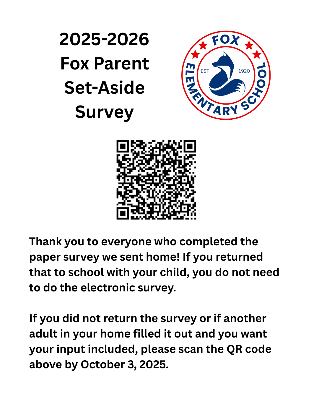 parent set aside message
