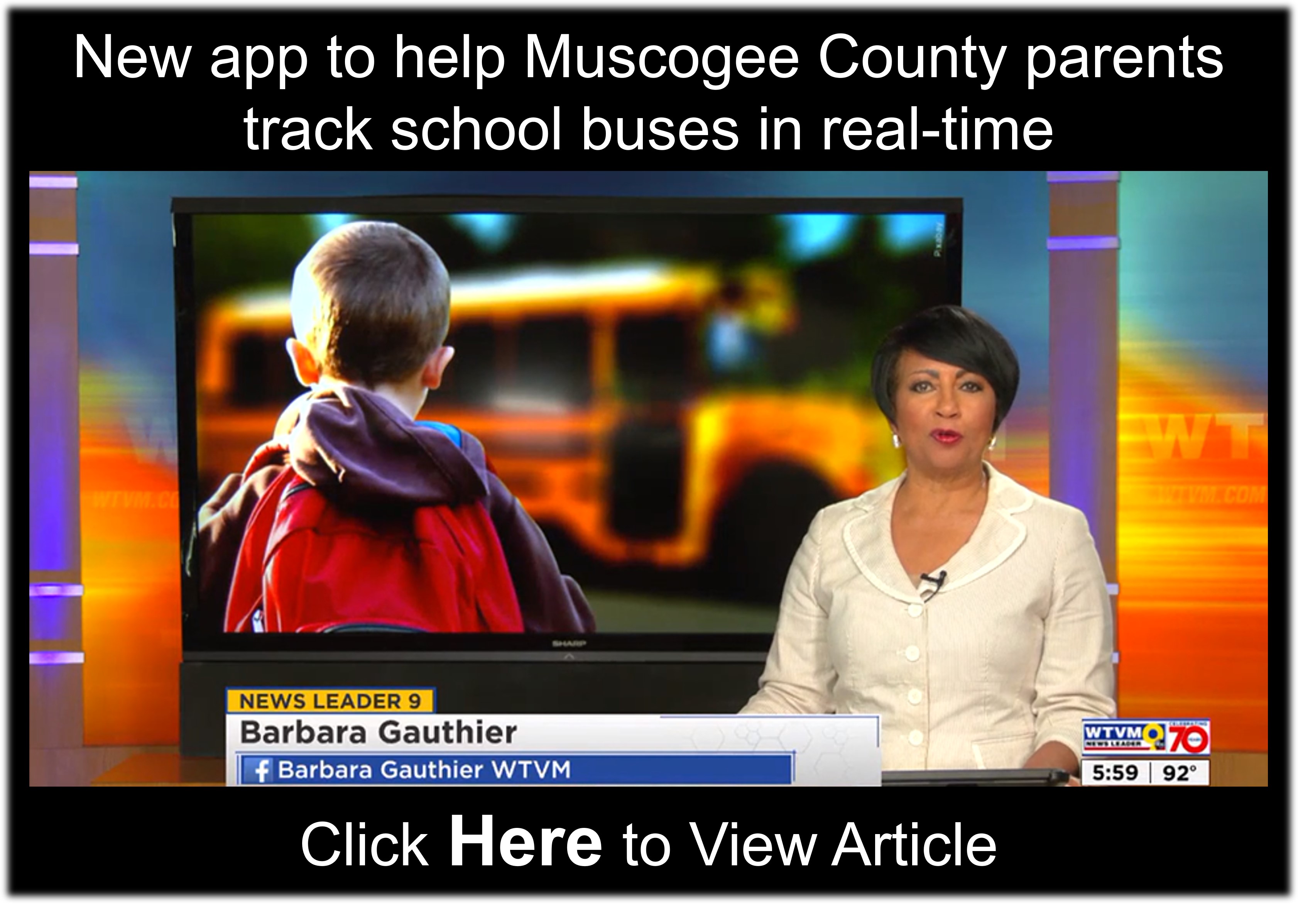 New app to help Muscogee County parents track school buses in real-time. Click Here to access Article