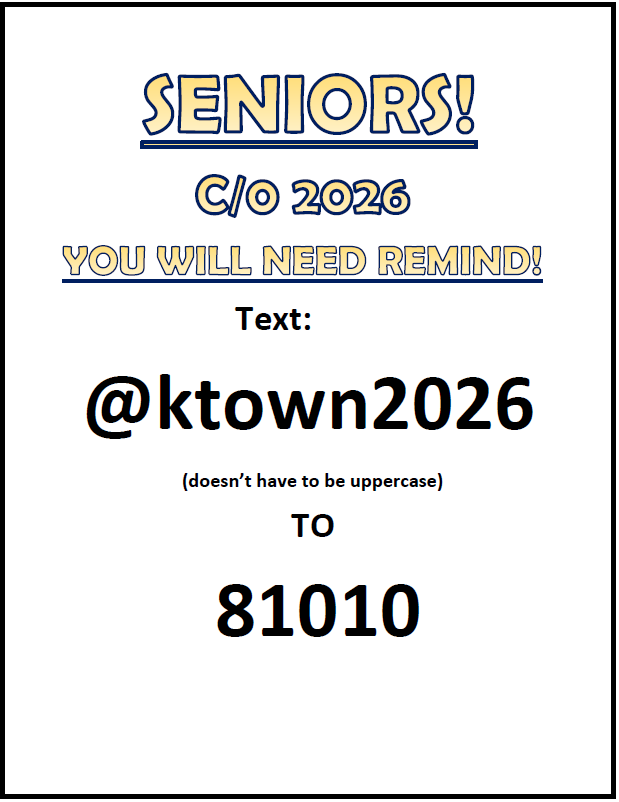 Upcoming Senior Dates