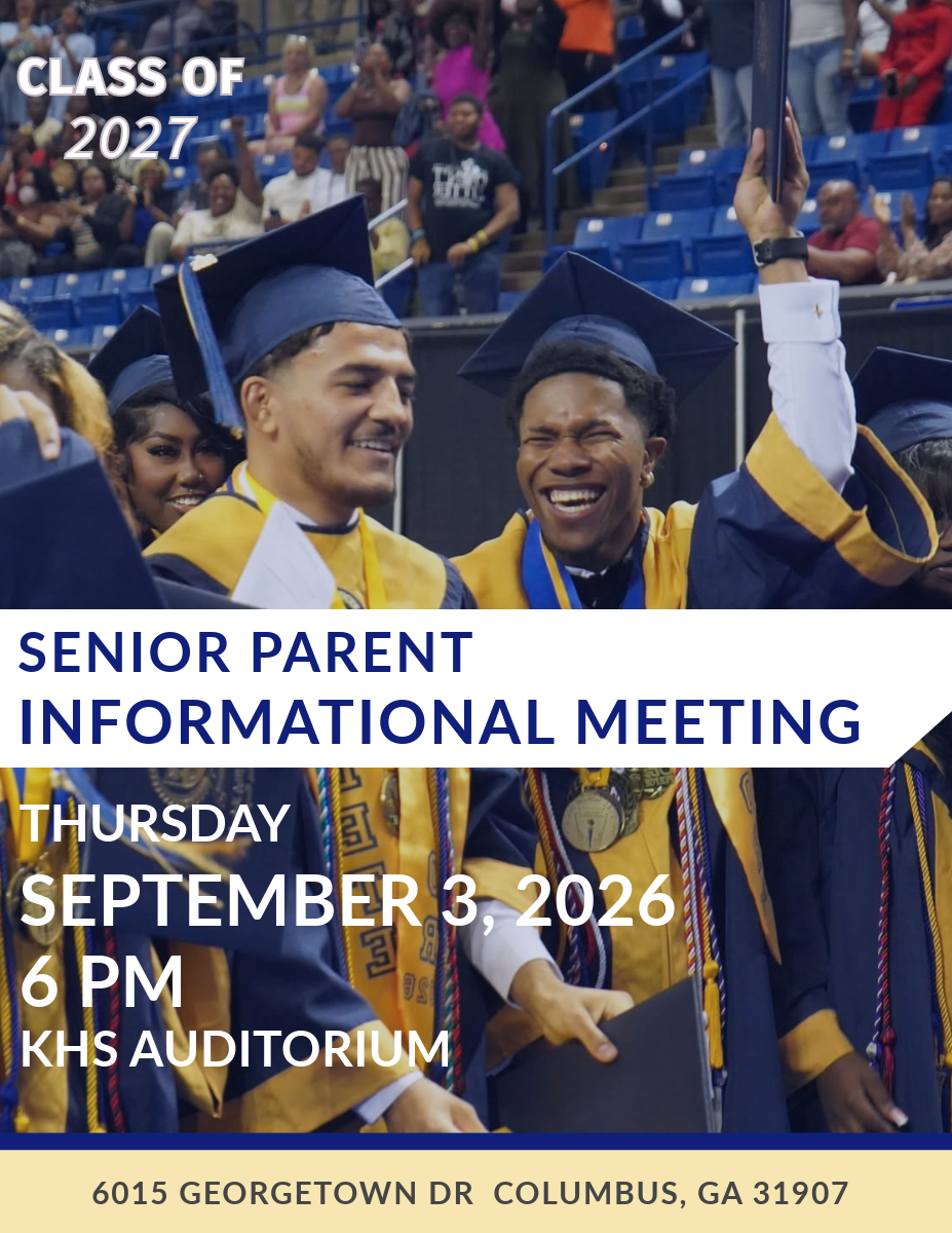Parents - please note the date change for our Senior Parent meeting. The meeting has been rescheduled to Tuesday, September 2, 2025.