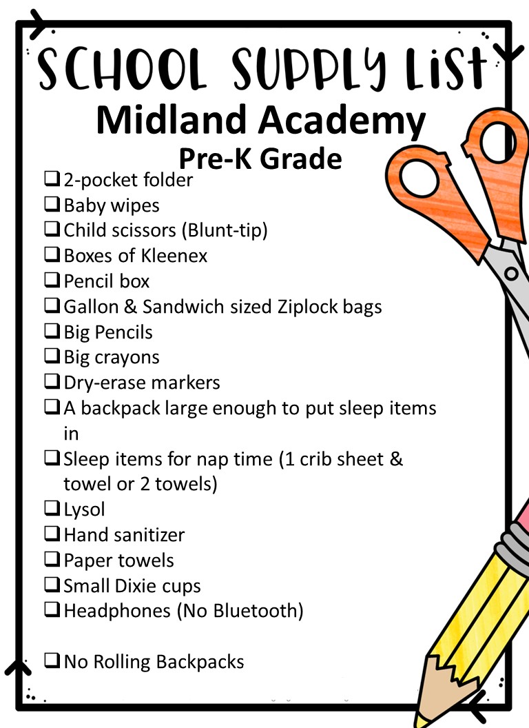 Pre-K | Midland Academy