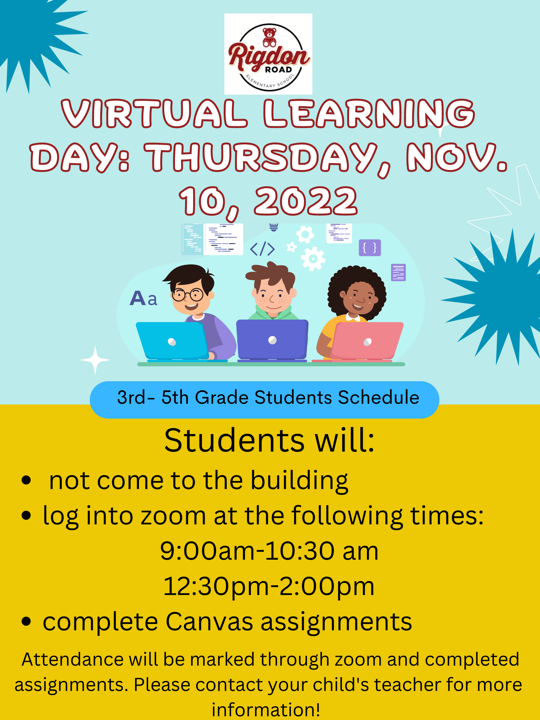 Virtual learning day