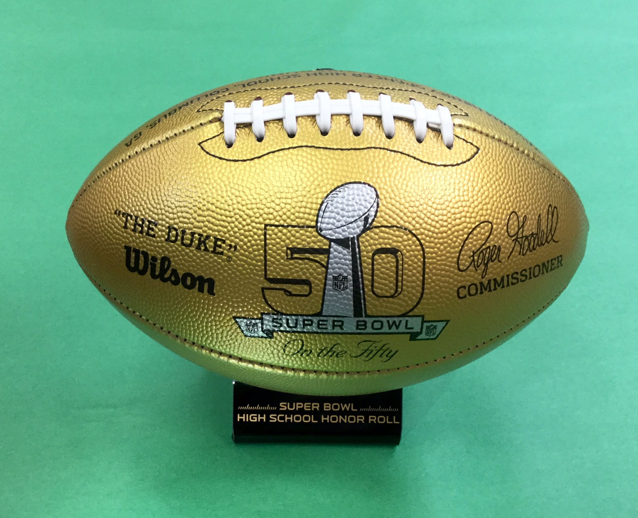 High Schools to be honored with Golden Super Bowl 50 Balls - High