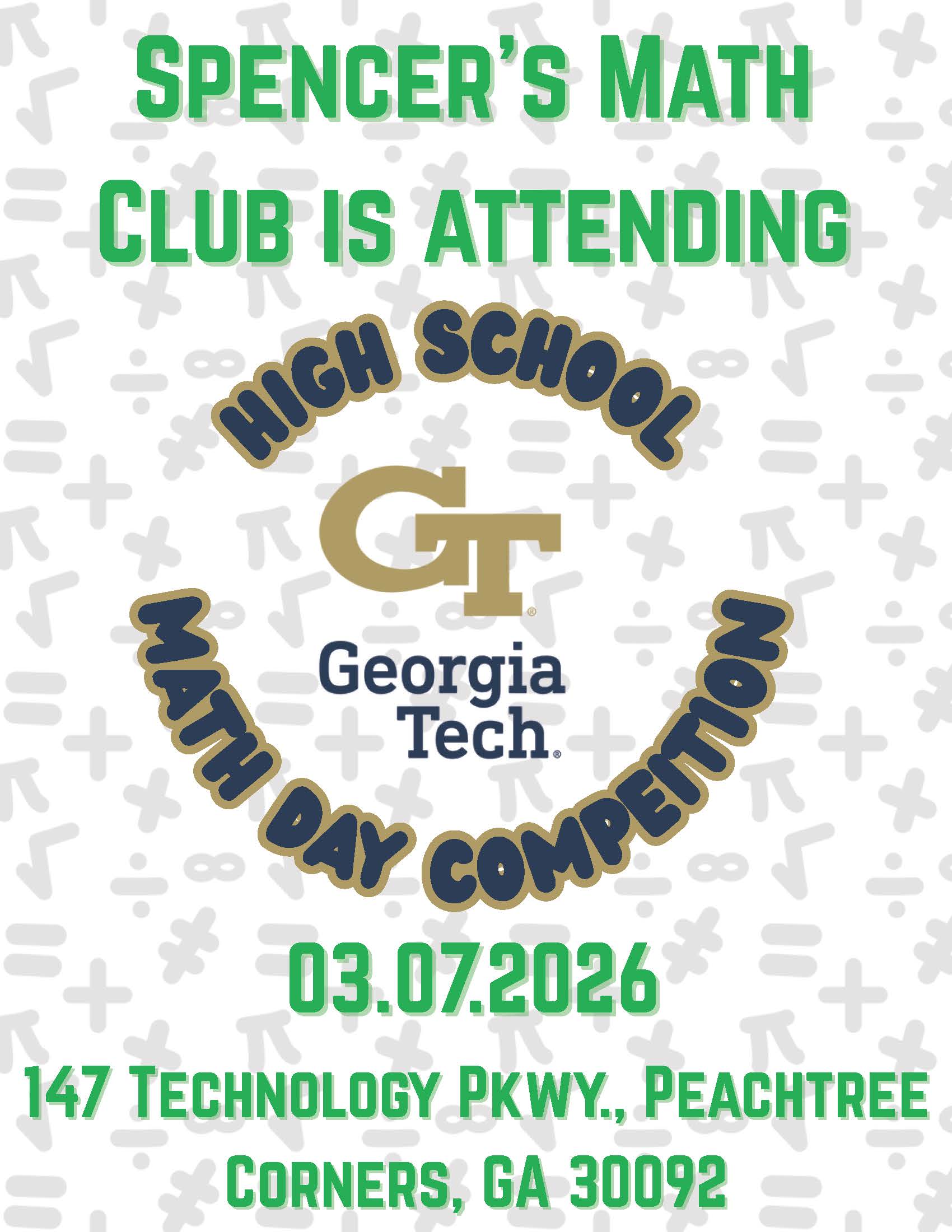 Spencer Math Club Field Trip Alert!