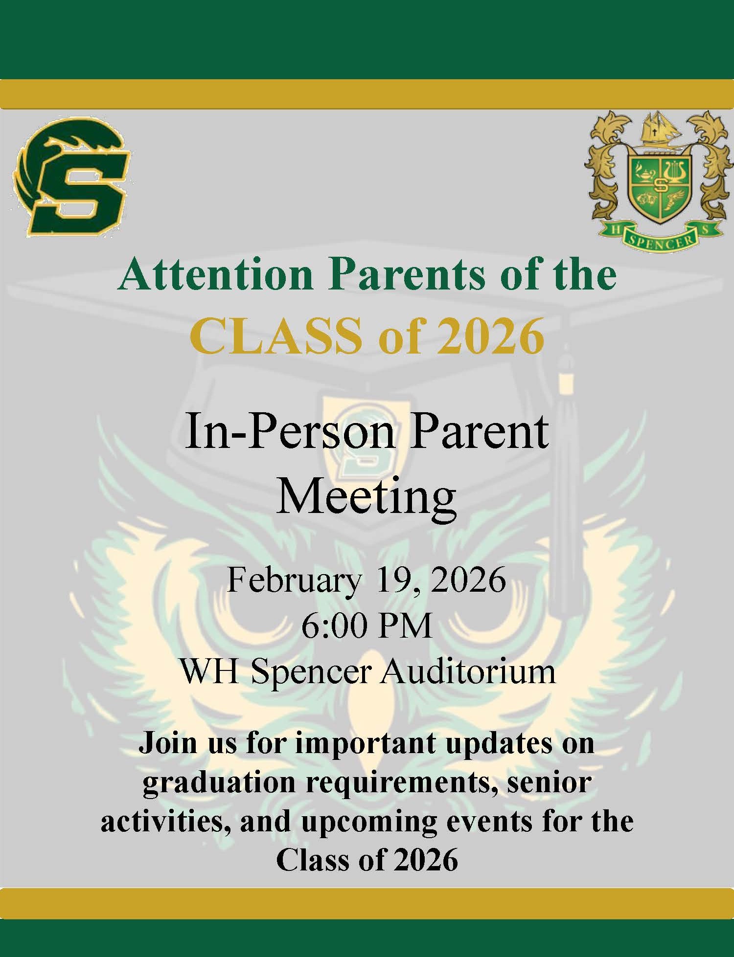 In-person Parent Meeting