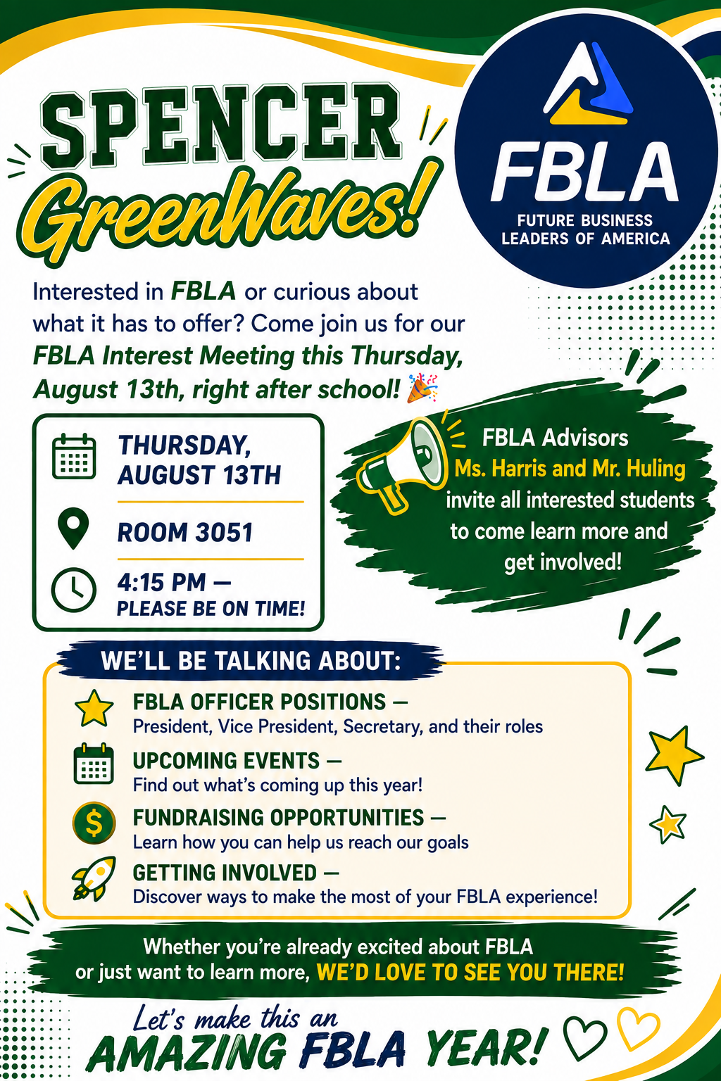 FBLA Interest Meeting Flyer