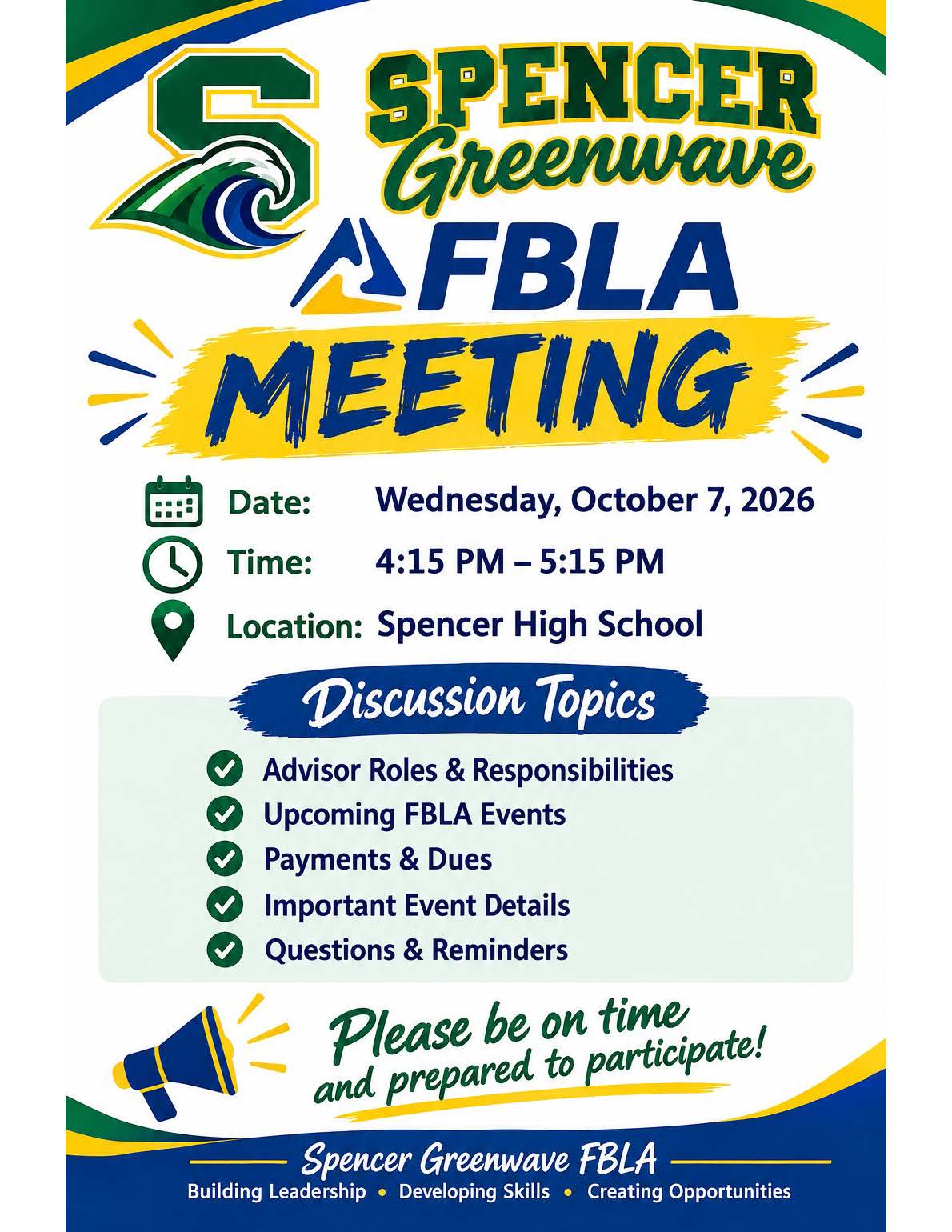 FBLA MEETING!
