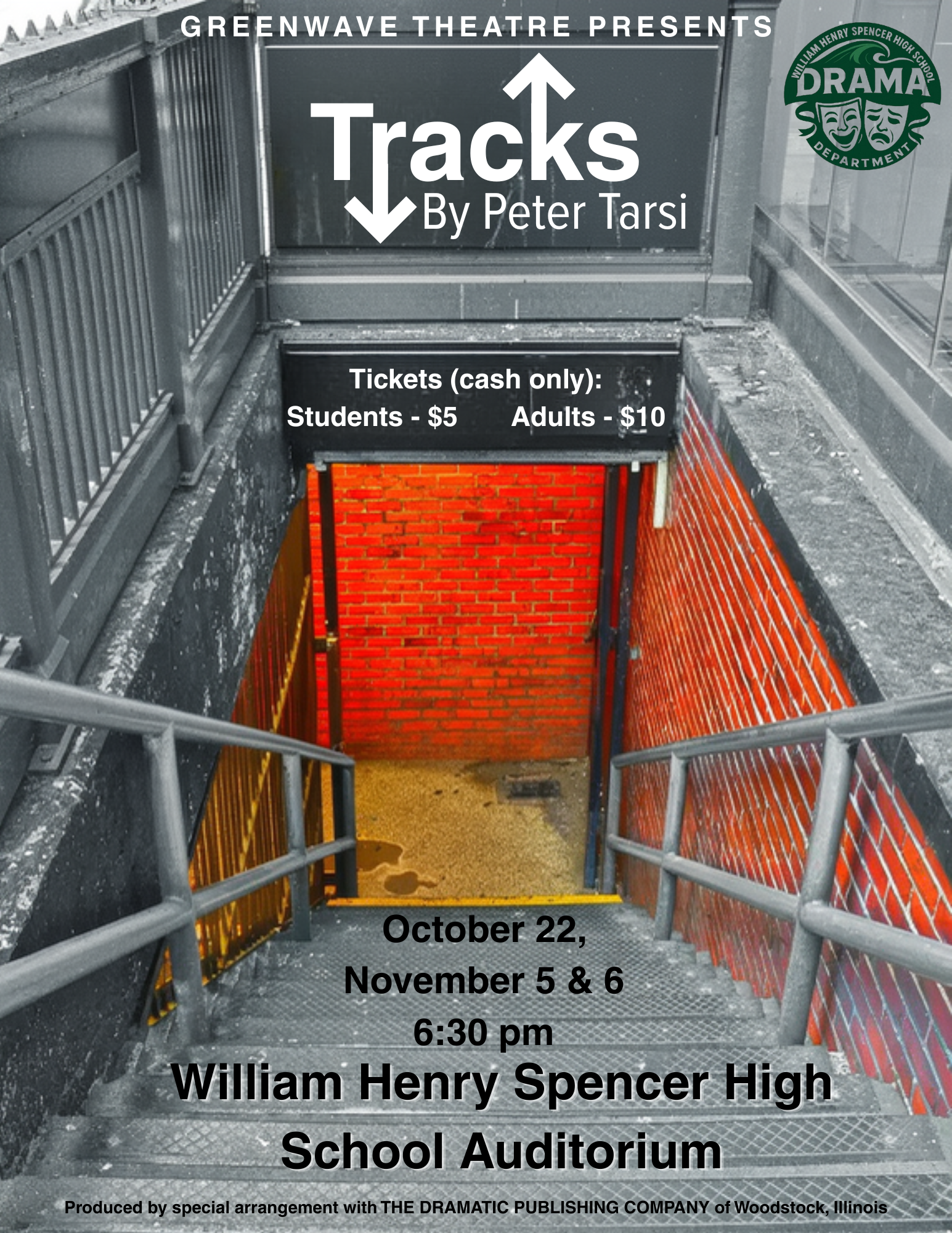 Greenwave Theatre presents Tracks by Peter Tarsi!