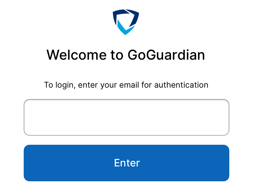 GoGuardian Email for Authentication Picture