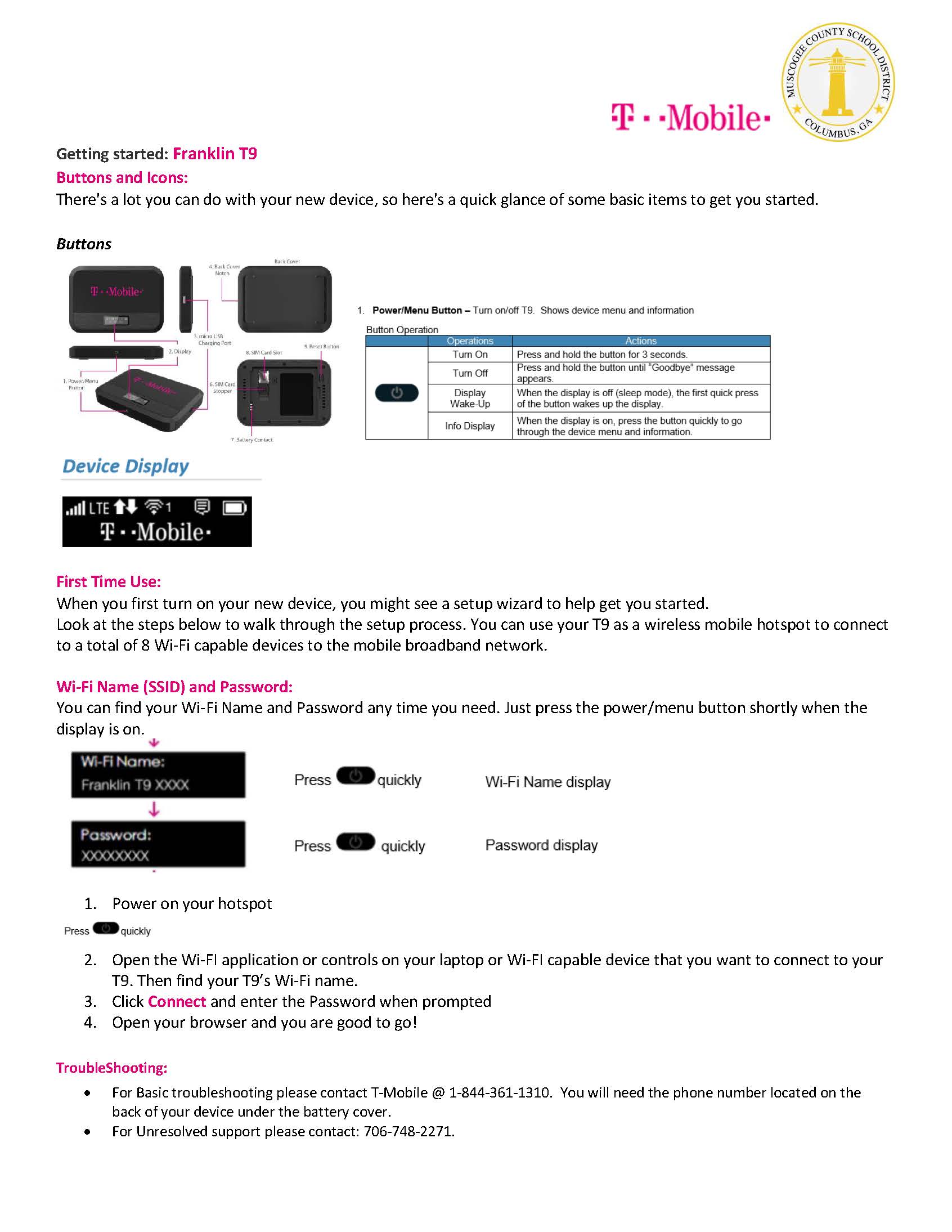 Parent usage of Hotspots from t-mobile
